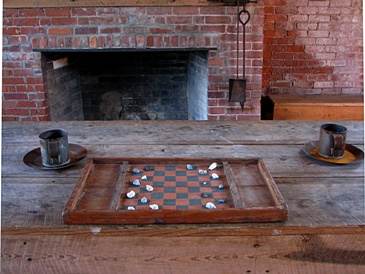 This photo of an antique game board in an equally antique setting was taken by photographer John Boyer of Jacksonville, Florida.